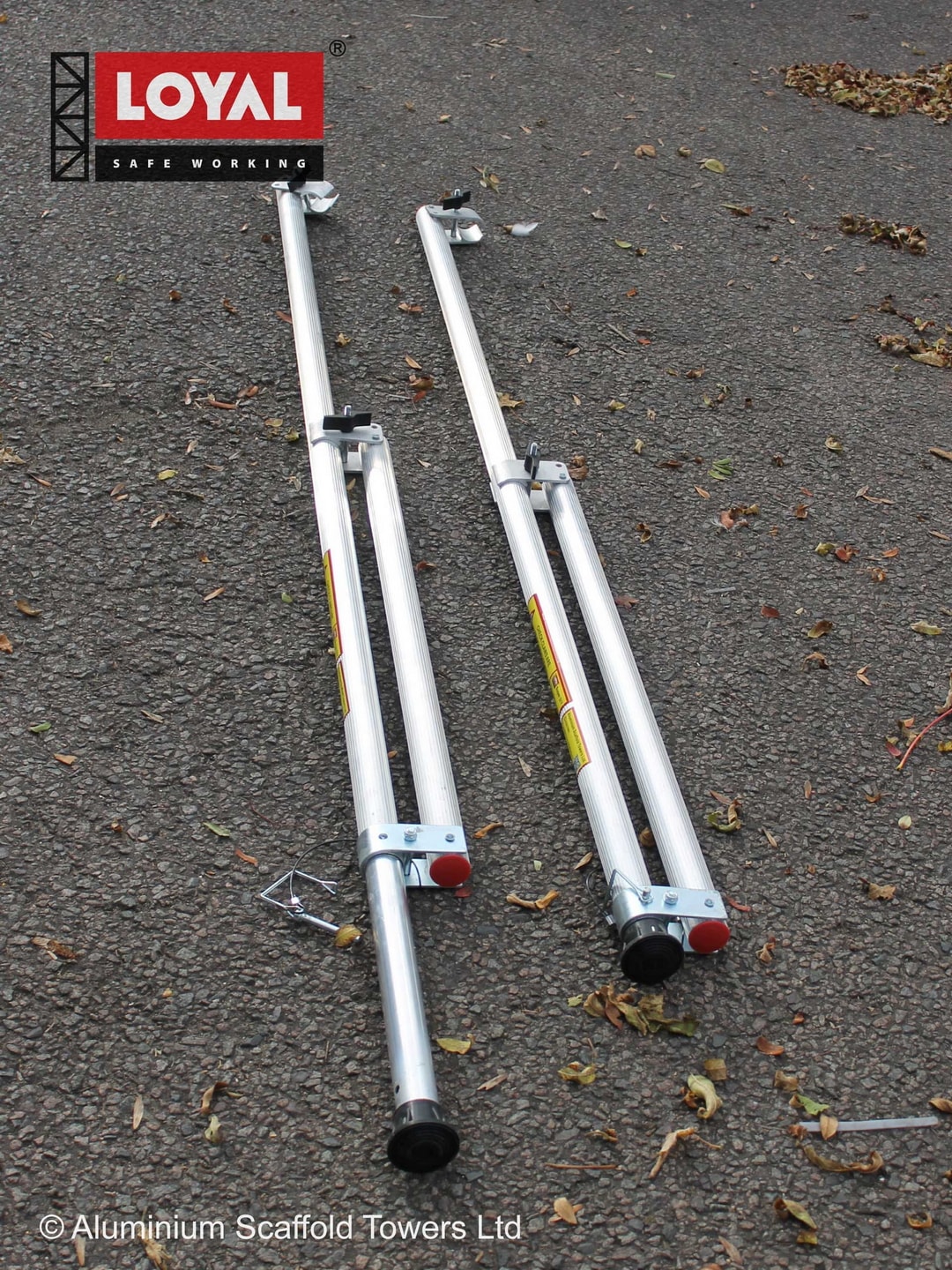 2x DIY Telescopic Outrigger 1800 aluminiumscaffoldtowers.co.uk