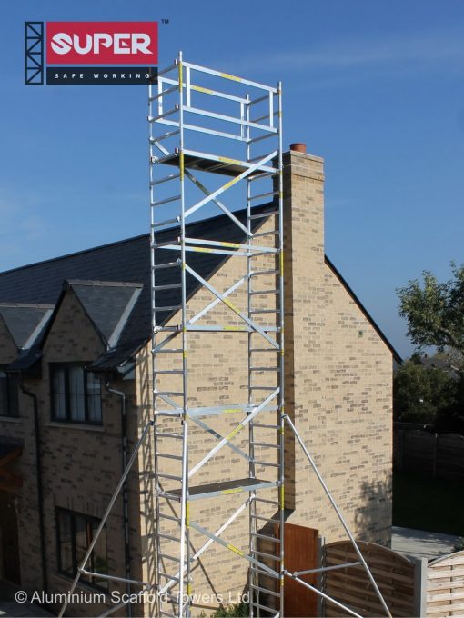 eDIY 5+ Scaffold Tower with 2 Telescopic Outriggers - Aluminium ...