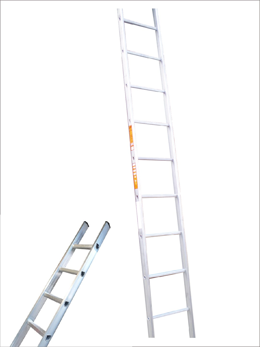 Industrial Single Section 9 Rung Ladder 2.5m Aluminium Scaffold Towers Limited