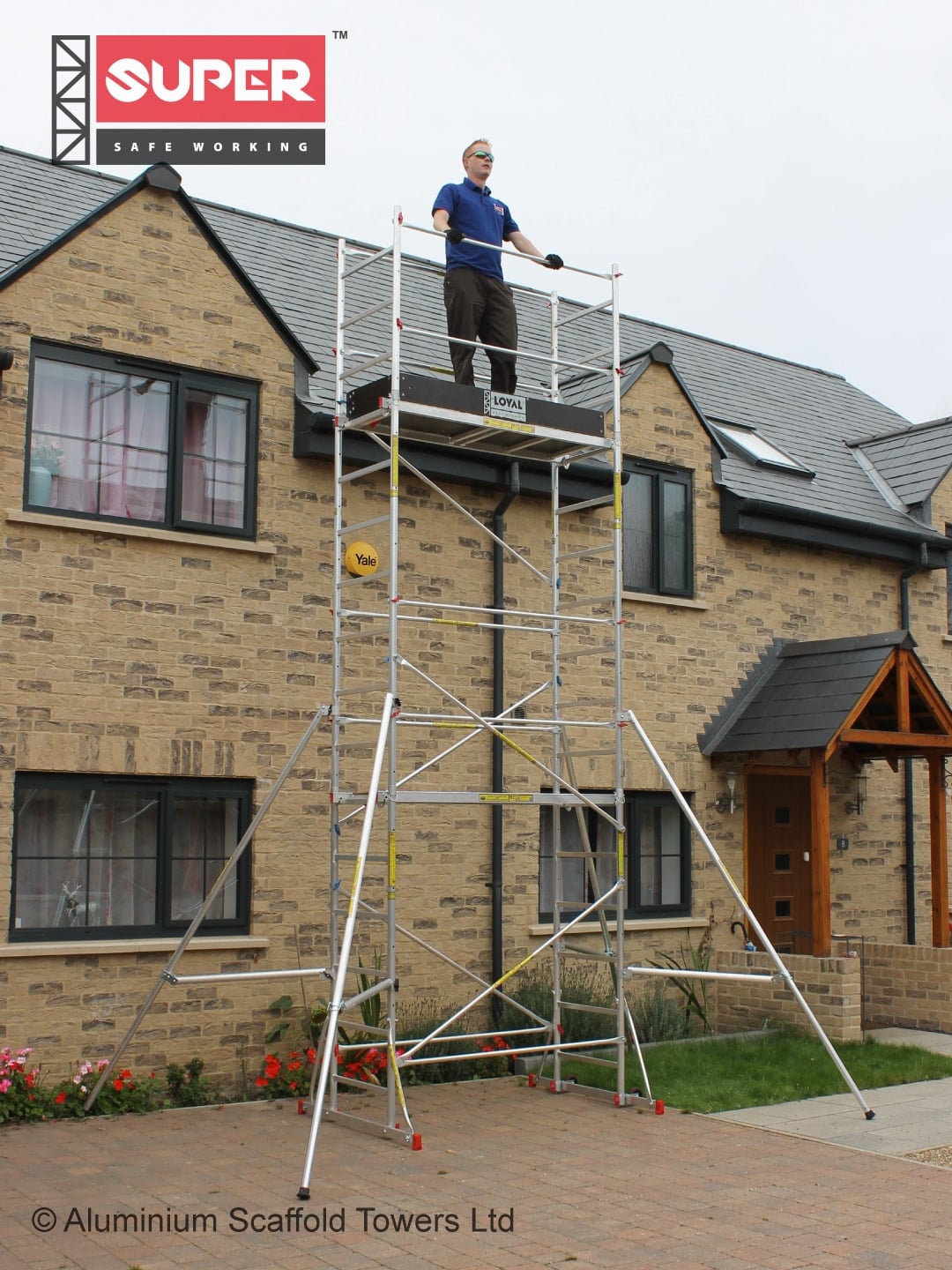 MDIY 6 Scaffold Tower with 4 Telescopic Outriggers and Toeboards ...