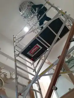 Interior decorating on high ceilings using LOYAL steps